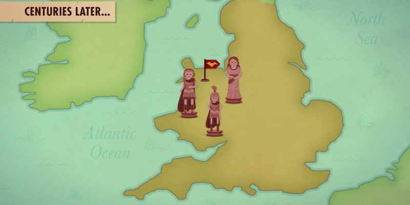 Centuries later, the Romans took over the region