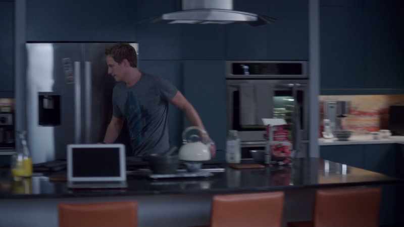 [CEREAL CLATTERS, KNOCK ON DOOR]