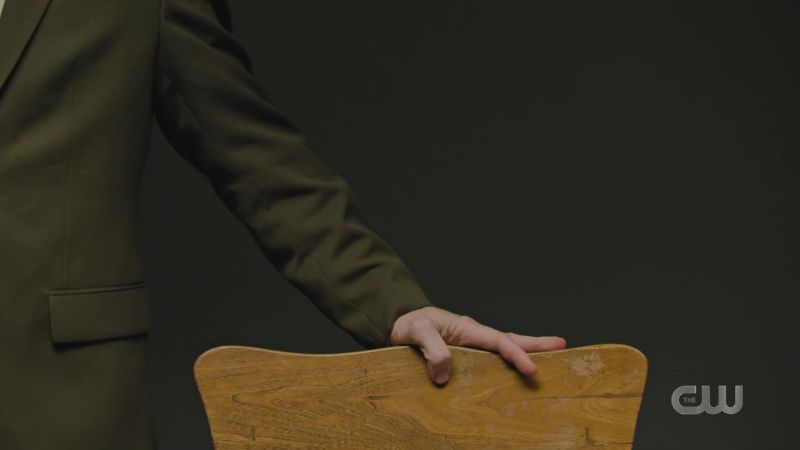 (chair scraping on floor)