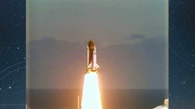 Challenger sendes op og eksploderer 16 km oppe i Florida