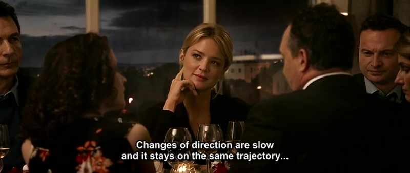 Changes of direction are slow and it stays on the same trajectory