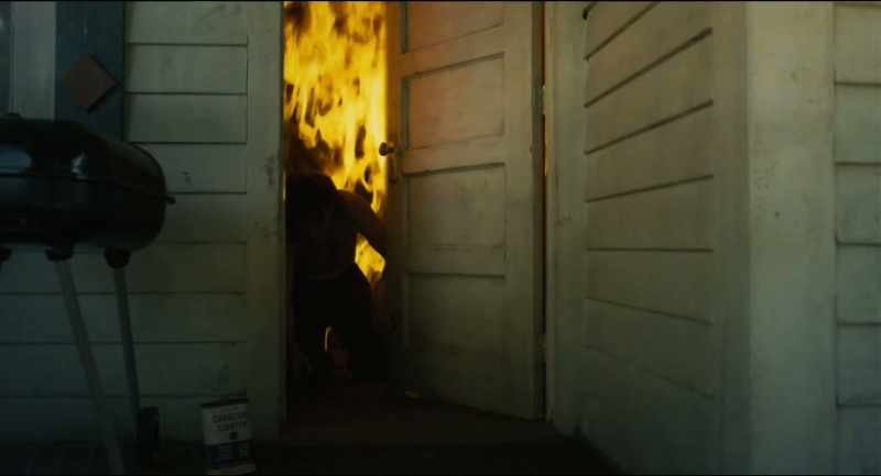 Charcoal grill and lighter fluid