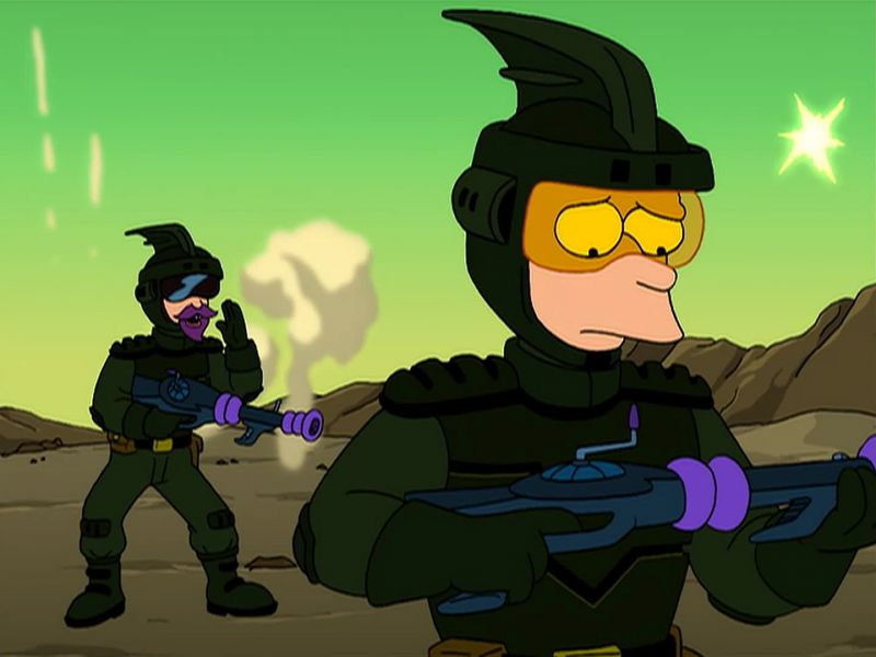 Charge your gun, Fry! - Right