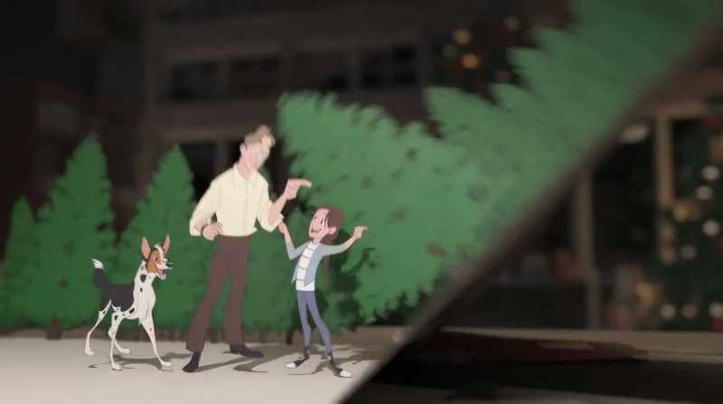 Charlie helped Jenna and Robert find the perfect tree