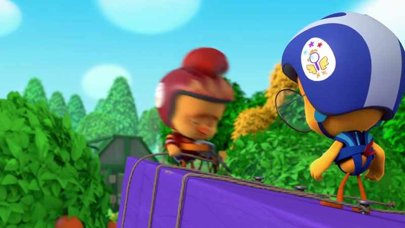 Check, clip, lean. Comin' down!
