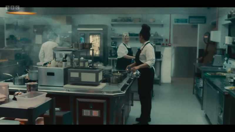 Check on, table eight - one scouse, two cod, one pork. Yes, Chef