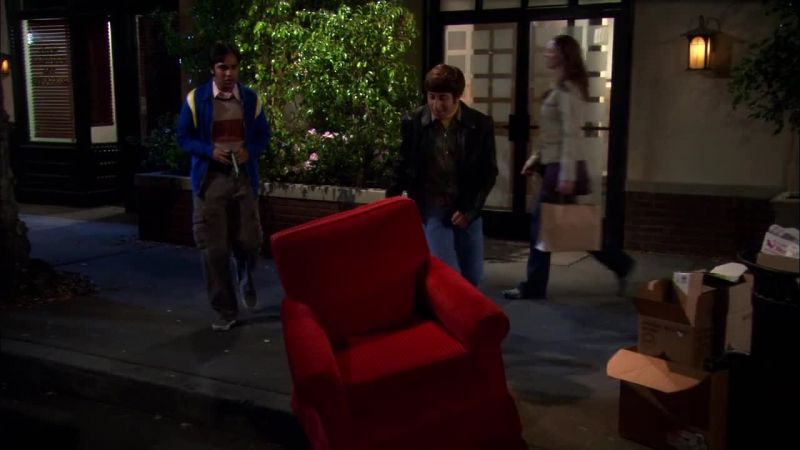 Check it out. Free chair. - Yeah