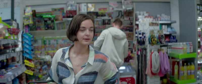 (checkouts beeping) (customers chattering)
