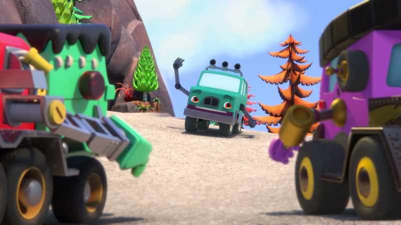 [cheering] -[Mom Car chuckles]