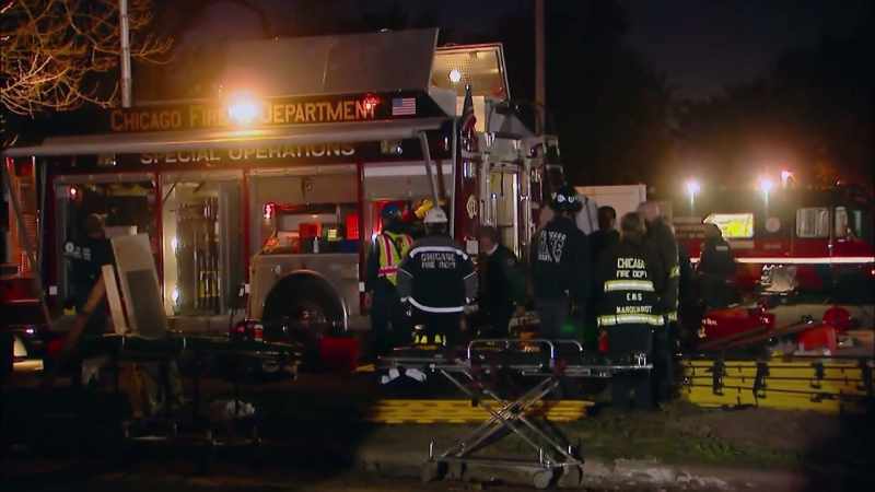 Chicago firefighters are working around the clock