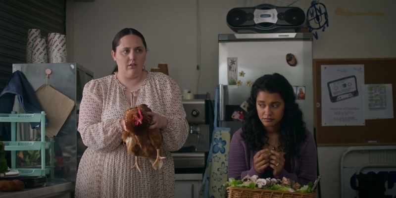 [chicken clucks]