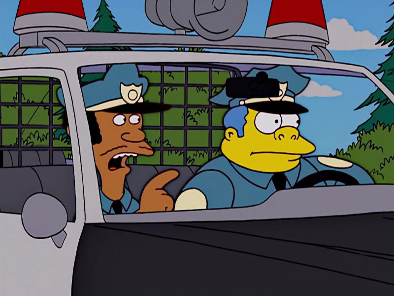 Chief, that guy shouldn't be in the car pool lane