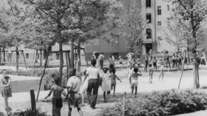[ Children shout playfully ]