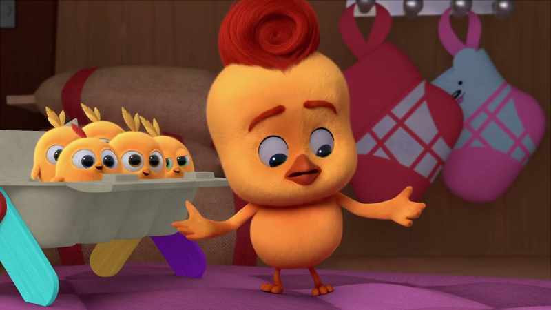 [chirping] -Huh?! [gasps]