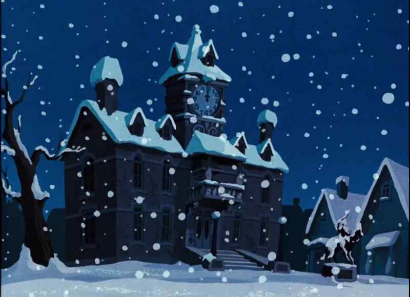 CHORUS: Christmas snow is falling