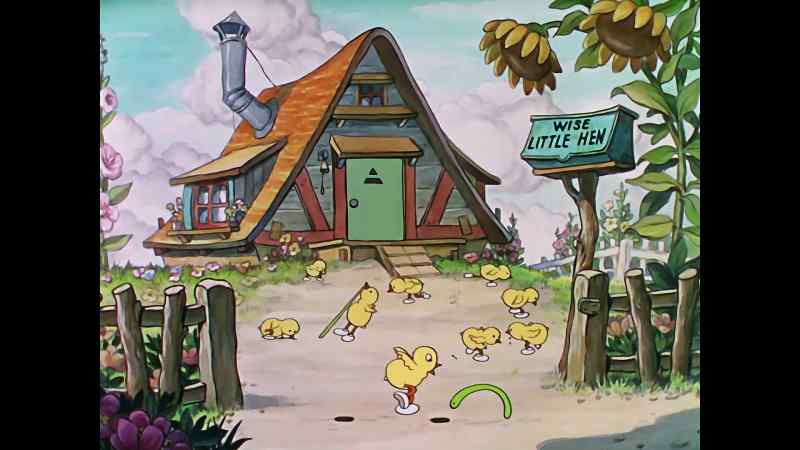 CHORUS: (SINGING) There once was a wise little hen