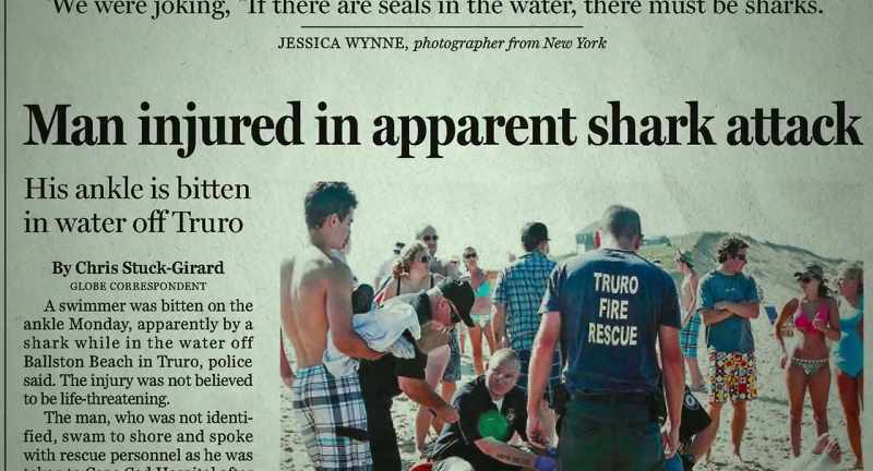 Chris Myers was in the water with his son