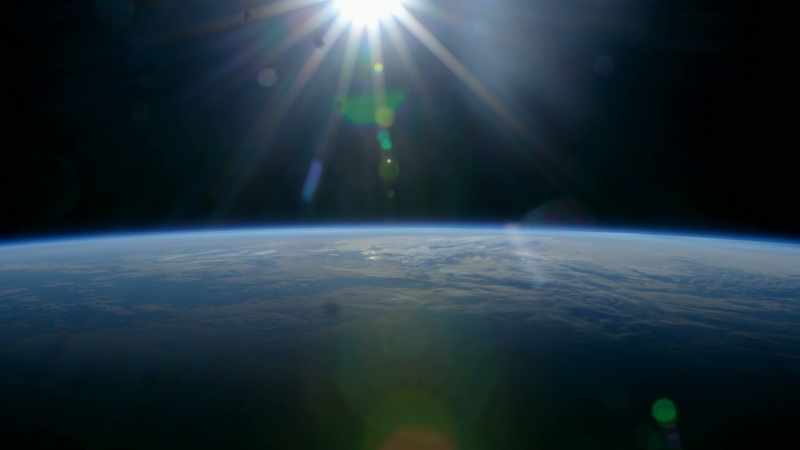 CHRIS: The earth's atmosphere is a protective shield around