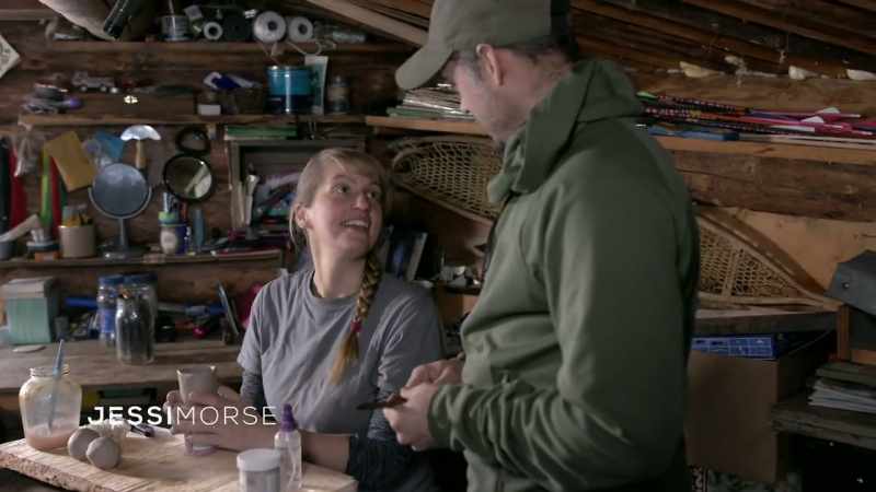 CHRIS: The look on her face when she starts creating her pottery
