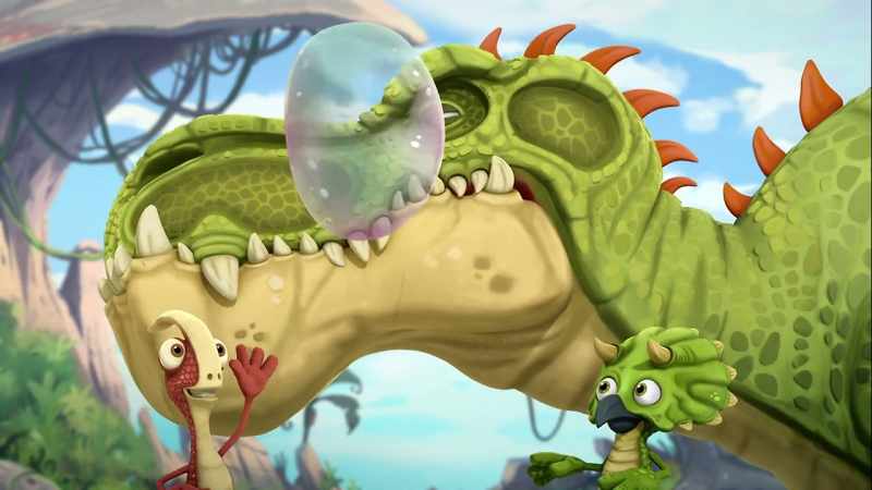 (chuckles) -Here, Giganto, your turn