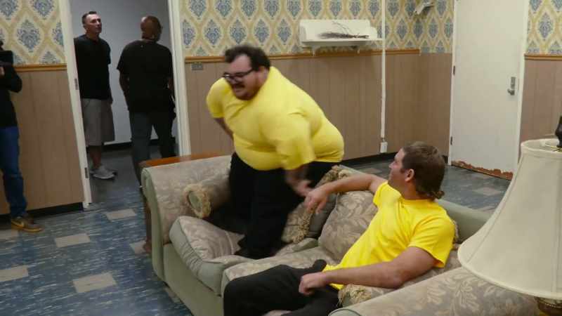 [chuckles] Uh. That's like... Oh, my fucking God!