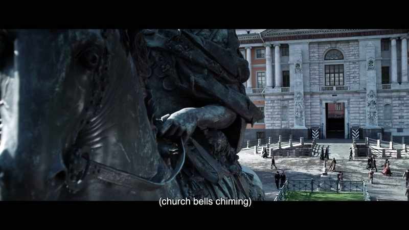 (church bells chiming)