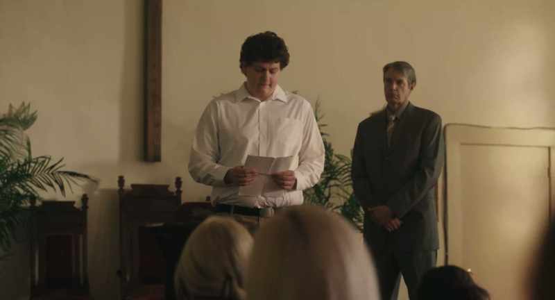 [churchgoers murmur]