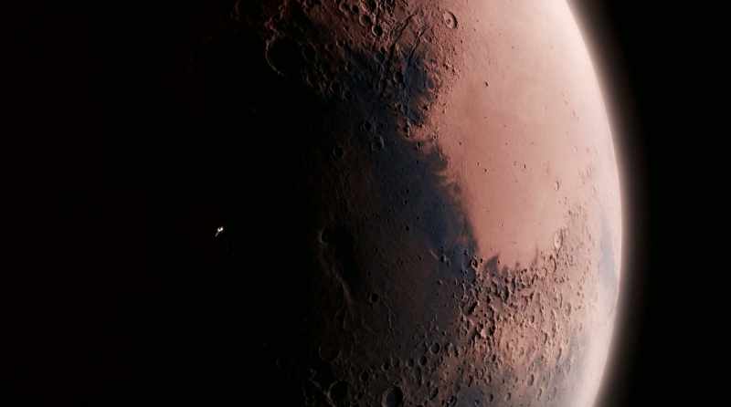 Circling above the planet's surface, a new electronic eye