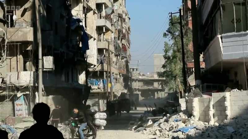 Civilians were also being hit