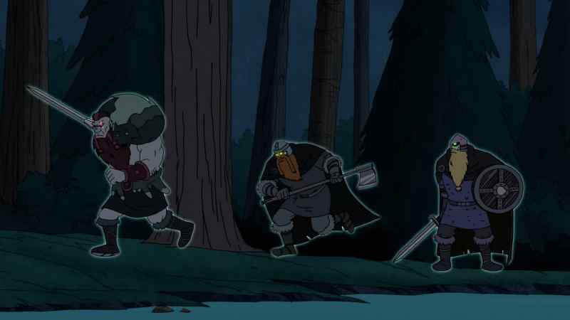 (CLANGING) -(SPLASH)