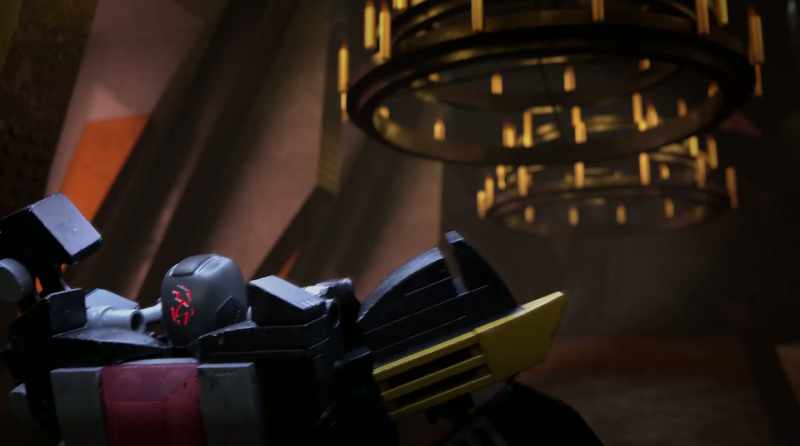 (CLANKS) -(GRUNTS)