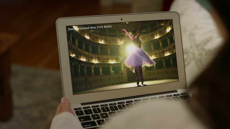 [classical music playing on laptop]