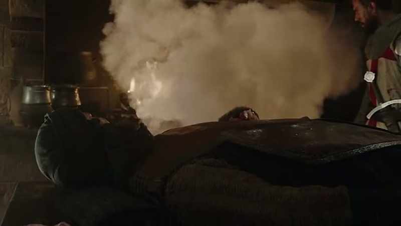 [ Clatter, sizzling ]