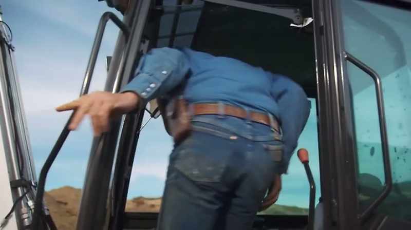 Clayton: NOW WE'RE GONNA GET THAT EXCAVATOR UP HERE