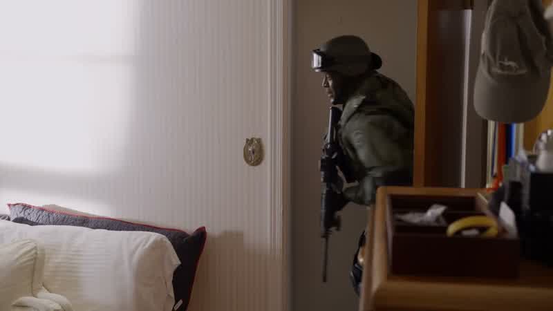 Clear! Clear. He's not here. Find him now