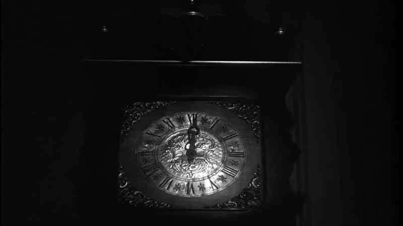 [clock chiming]
