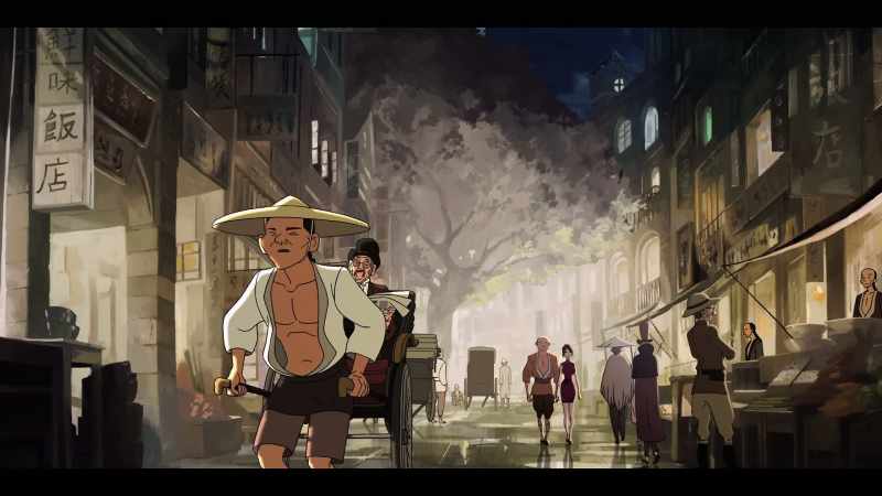 [clock tower chimes]