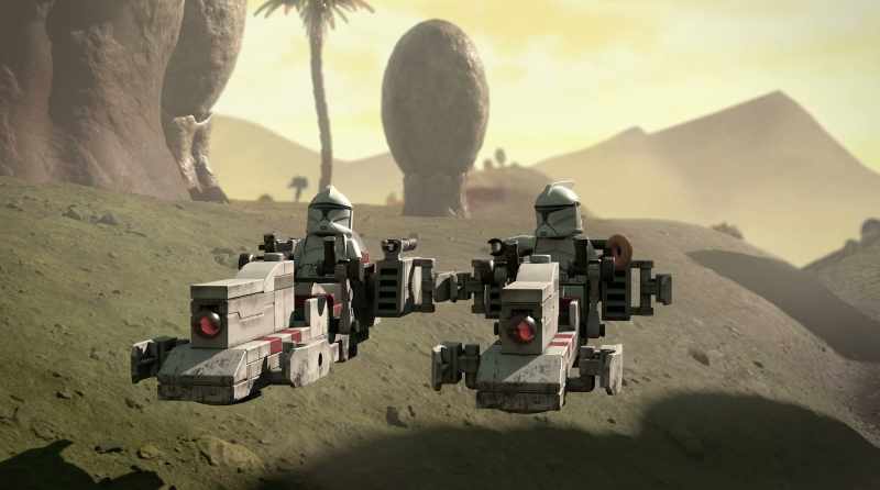 CLONE TROOPER 1: Ugh! Traffic duty. The worst