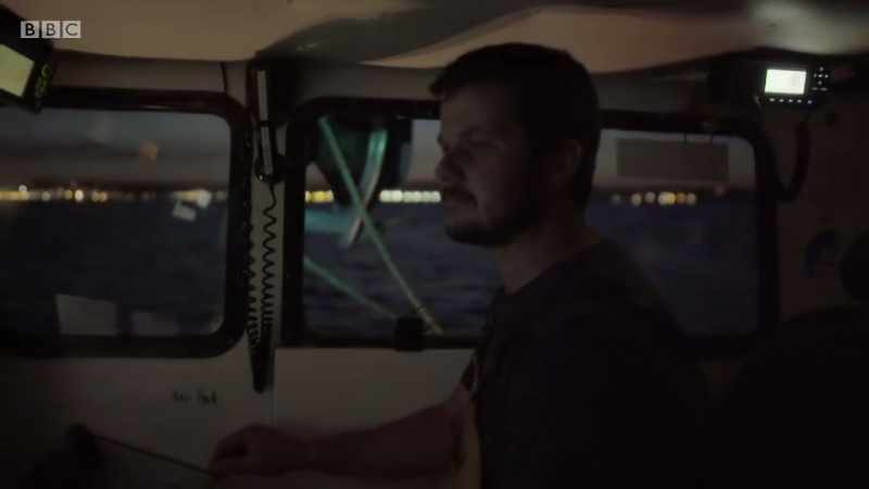 Close to Newlyn, James has found some fish