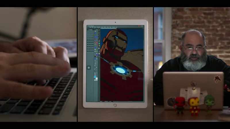Close up on Mark One. We see Stark