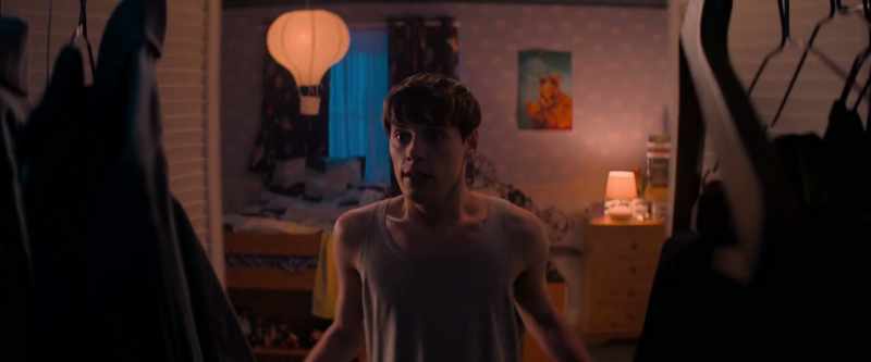 [Closet door opens]