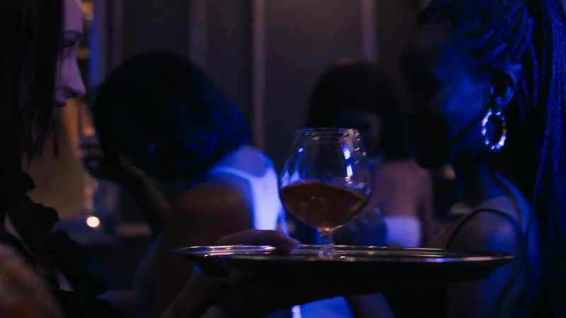 (club music, singing continues)