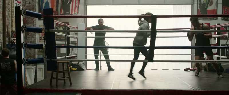 [coach] Just like your dad. -[Rachel grunting]