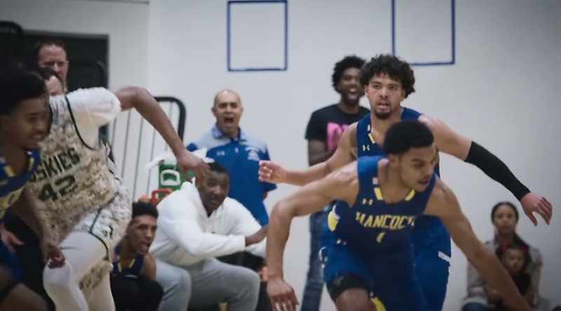 Coach Mosley felt that Hampton was fouled. Harding to the cup
