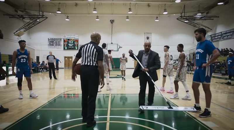 Coach Mosley, he'll always walk around