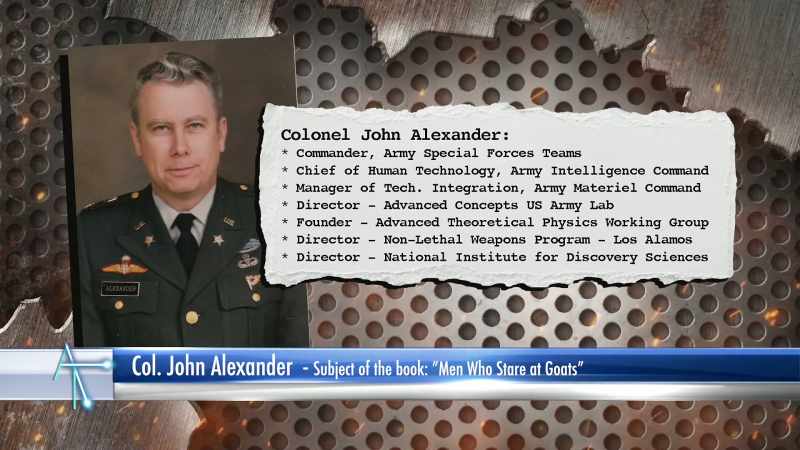 Colonel John Alexander is a central figure