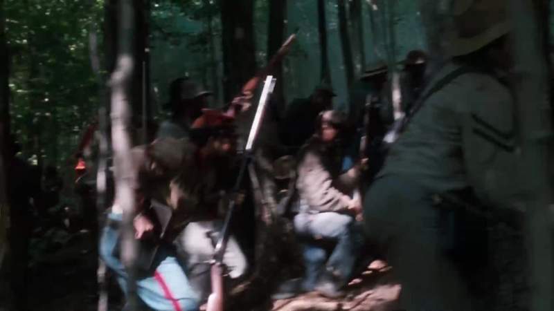 Colonel sir I've been moving these rebs with an empty musket