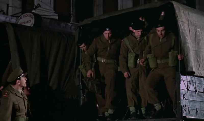 Come on, boys, on the double. Quick, place that machine gun over there
