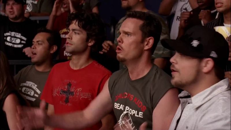 Come on, Chuck! Choke him out! - Easy, Drama