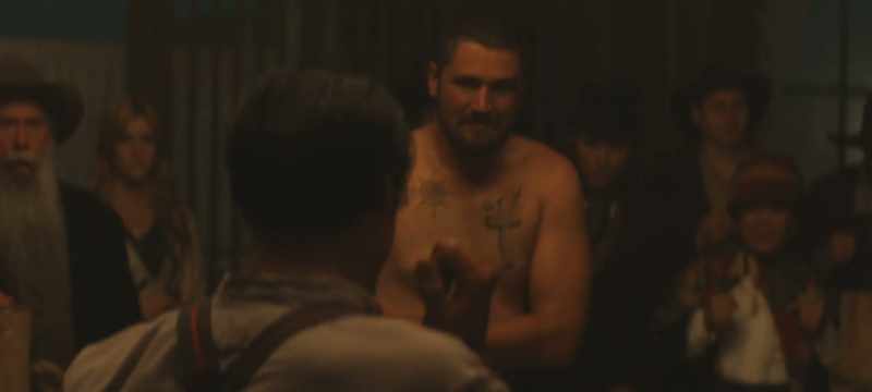 Come on, knock his head off, Sheriff!